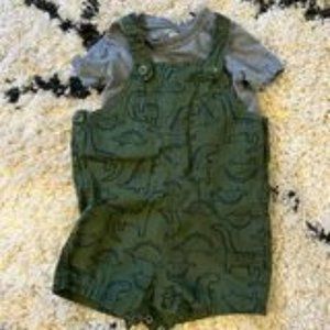 Carter's Dinosaur Overalls and Shirt Set